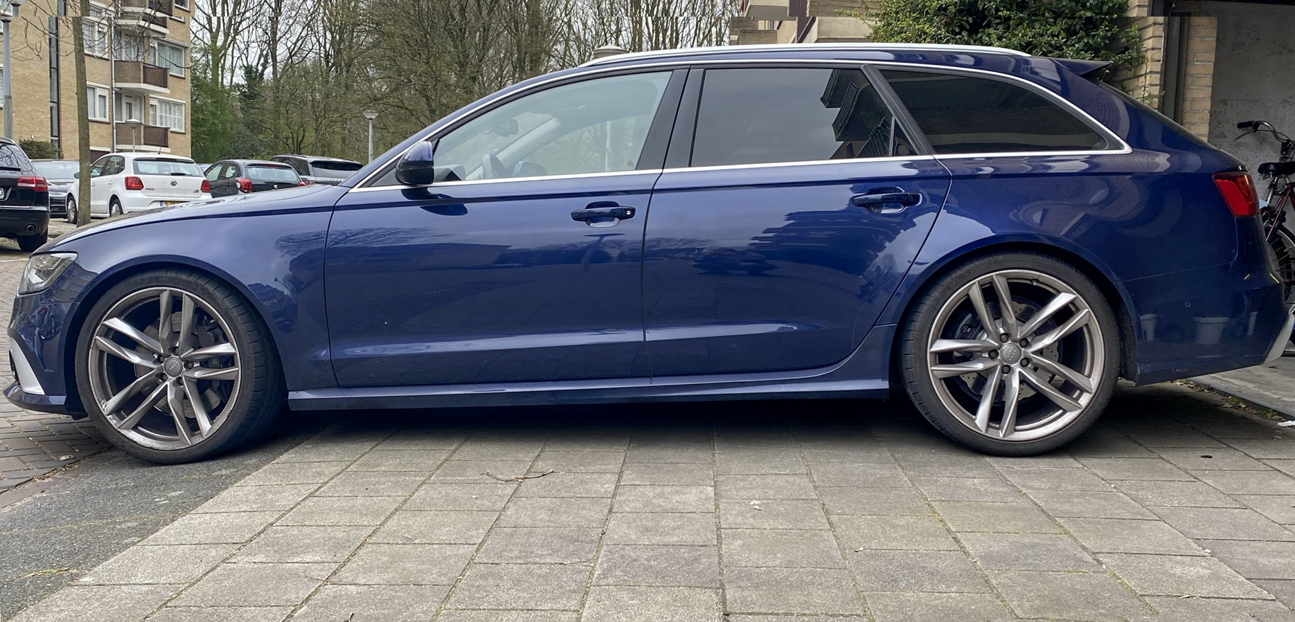 Dull paint and swirls before polishing