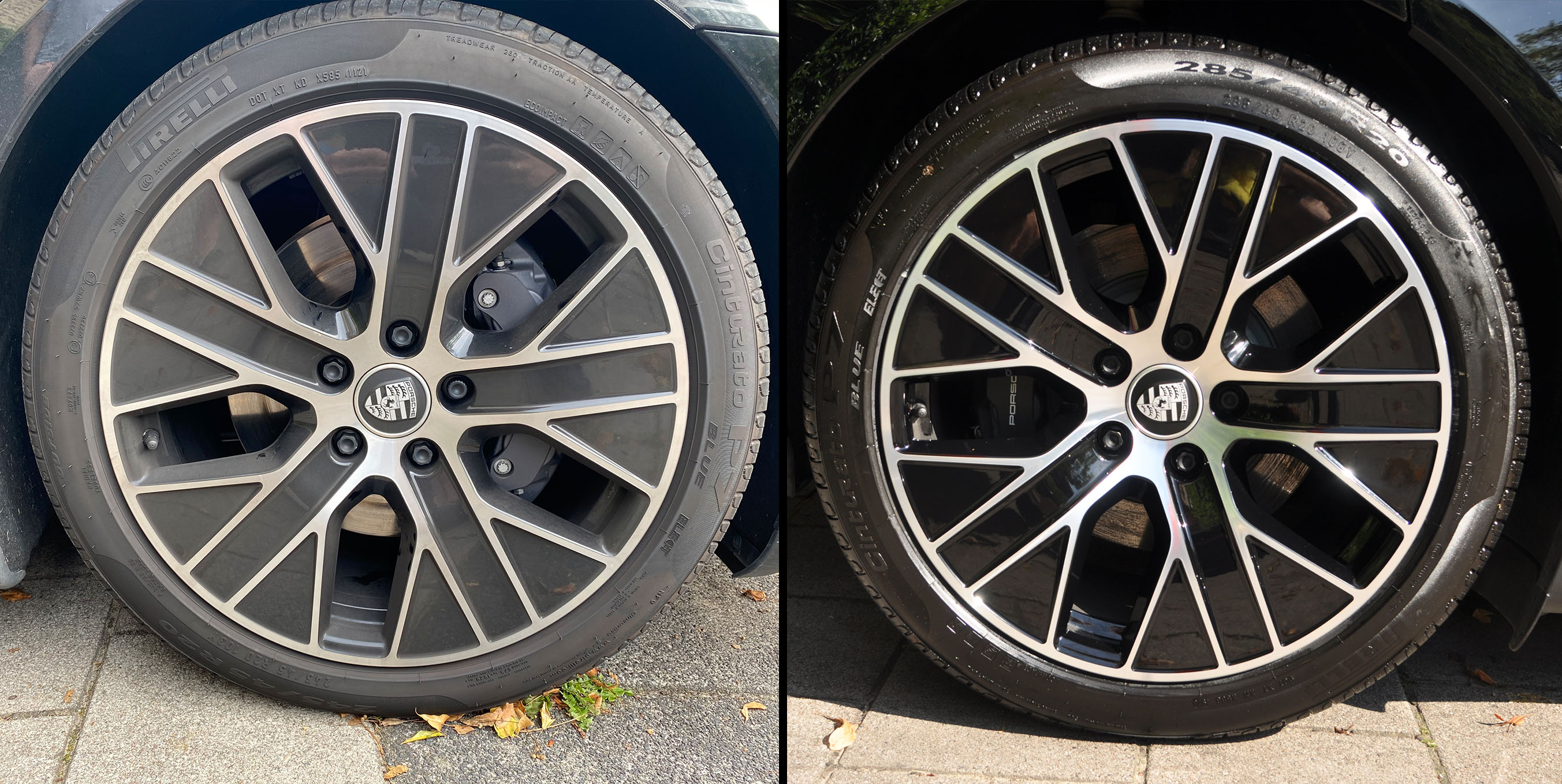 Detail van de velgen